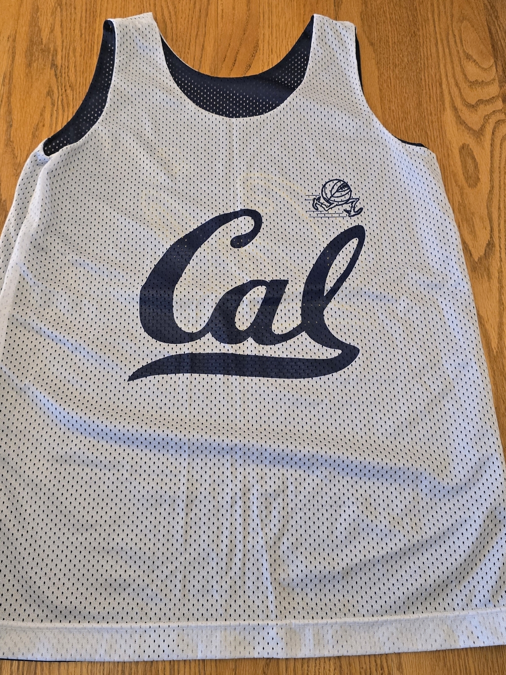 Cal Bears Reversible Mesh Basketball Jersey Tank Top Men’s Medium Blue White